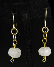 Load image into Gallery viewer, Gold Filled Moonstone Beaded Earring - Elegant Elements By Kelly