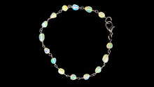 Load image into Gallery viewer, Sterling Silver Black Vermeil Black Ethiopian Opal Nugget Bracelet - Elegant Elements By Kelly