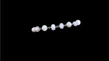Load image into Gallery viewer, Silver Mystic Platinum Moonstone Faceted Rondelle Beads With Oxidized Sterling Silver Bracelet - Elegant Elements By Kelly