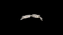 Load image into Gallery viewer, Custom Sterling Silver Bracelet w/ Double Horseshoe Charm - Elegant Elements By Kelly