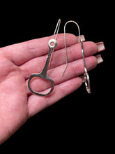 Load image into Gallery viewer, Our Best Seller – Signature Snaffle Bit Dangle Earrings-Custom Sterling Silver or Gold - Elegant Elements By Kelly