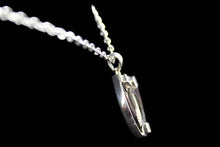 Load image into Gallery viewer, Custom Sterling Silver Horseshoe with White Zircon Princess Cut Accents - Elegant Elements By Kelly