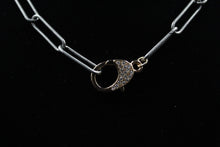 Load image into Gallery viewer, Paperclip Oxidized Silver & Gold Filled Necklace - Elegant Elements By Kelly