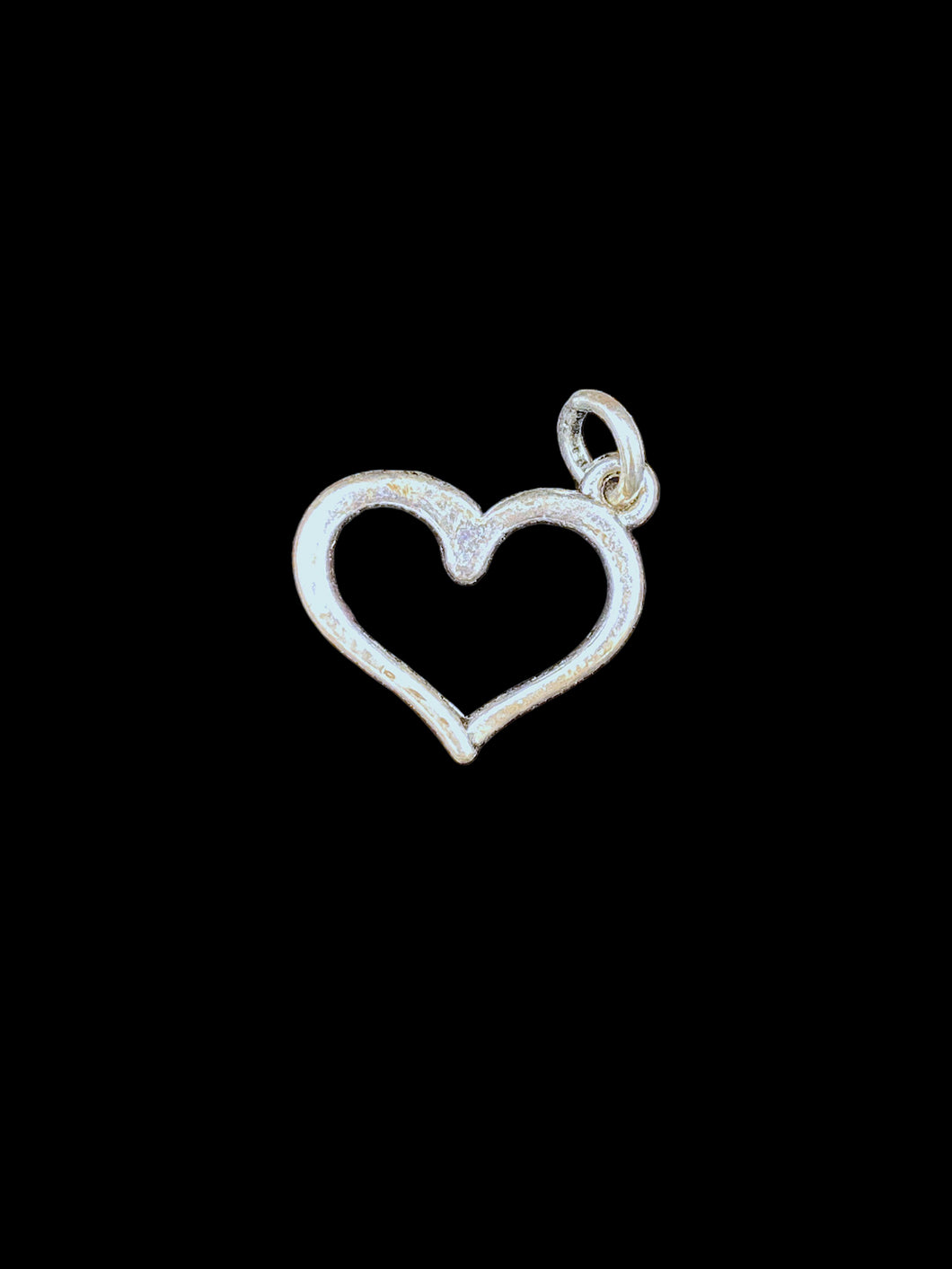 Sterling Silver-Plated Open Heart Charm – Timeless Jewelry Accent - Elegant Elements By Kelly