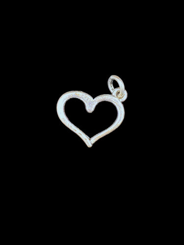 Sterling Silver-Plated Open Heart Charm – Timeless Jewelry Accent - Elegant Elements By Kelly