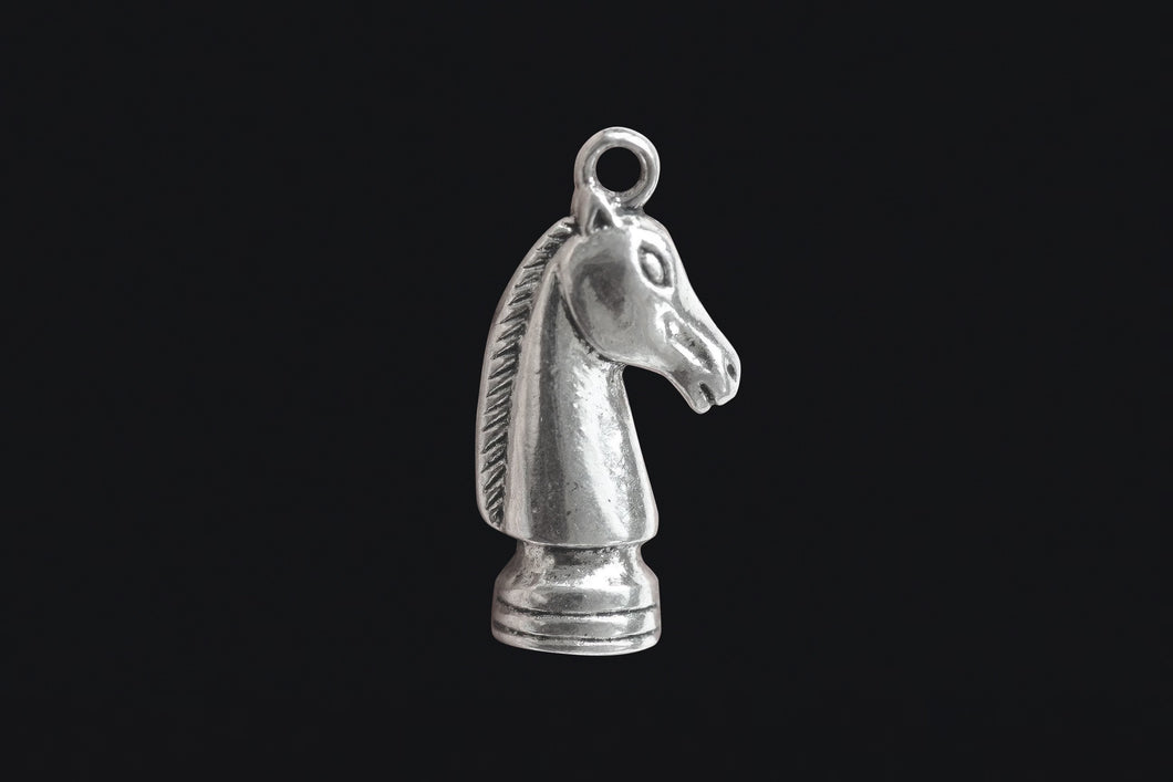 Silver Plated Horse Head End Cap