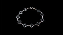 Load image into Gallery viewer, Clover Line Bracelet With Swarovski Crystal
