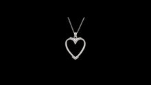 Load image into Gallery viewer, Custom Sterling Silver Large Heart Horsehair Pendant
