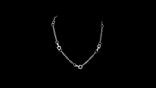 Sterling Silver Half Bit D-Ring By The Yard Necklace - Elegant Elements By Kelly