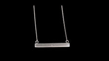 Load image into Gallery viewer, Custom Sterling Silver East-West Horsehair Inlay Necklace - Elegant Elements By Kelly
