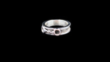 Load image into Gallery viewer, Custom Sterling Silver Snaffle Horsehair Inlay Ring - Elegant Elements By Kelly
