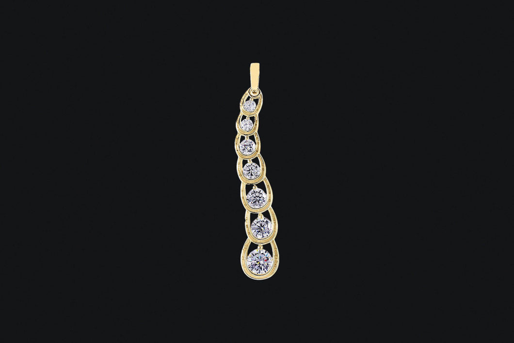 14K Gold Diamond Horseshoe Journey Necklace - Elegant Elements By Kelly