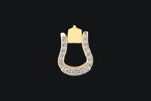 Load image into Gallery viewer, 14K Gold Diamond Oxbow Necklace

