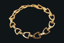Load image into Gallery viewer, 14K Gold Small English Stirrup Bracelet
