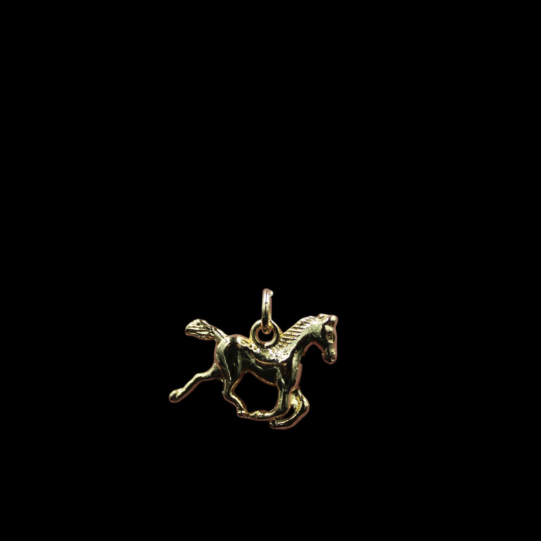 Gold Plated Horse Charm