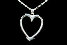 Load image into Gallery viewer, Custom Sterling Silver Large Heart w/ Horse Hair
