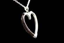 Load image into Gallery viewer, Custom Sterling Silver Large Heart w/ Horse Hair
