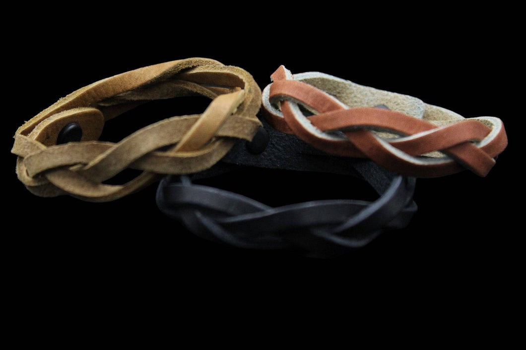 Men's Mystery Braided Leather Bracelet - Elegant Elements By Kelly
