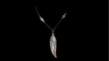 Load image into Gallery viewer, Abalone &amp; Jasper Feather Necklace
