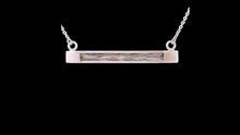 Load image into Gallery viewer, Custom Sterling Silver East-West Horsehair Inlay Necklace - Elegant Elements By Kelly
