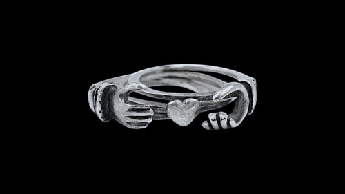 Sterling Silver Men’s Mystery Claddagh Ring - Elegant Elements By Kelly