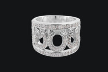 Load image into Gallery viewer, 14K Diamond Seven Horseshoe Ring - Elegant Elements By Kelly
