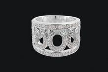 Load image into Gallery viewer, 14K Diamond Seven Horseshoe Ring
