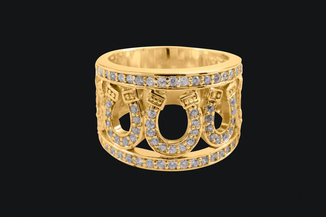 14K Diamond Seven Horseshoe Ring - Elegant Elements By Kelly
