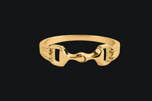 14K 6mm Snaffle Bit Ring - Elegant Elements By Kelly