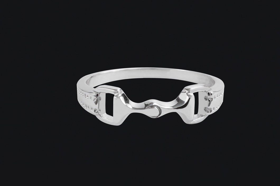 Sterling Silver 6mm Snaffle Bit Ring