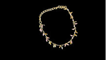 Load image into Gallery viewer, Gold-Filled Multi-Colored Tourmaline Dangle Bracelet – 7&quot; - Elegant Elements By Kelly
