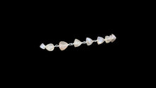 Load image into Gallery viewer, Sterling Silver Chocolate &amp; Platinum Moonstone Triangle Bracelet - Elegant Elements By Kelly
