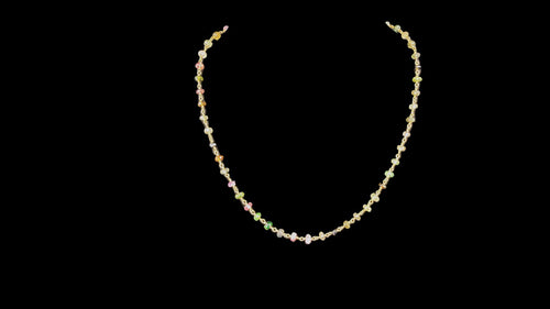 Gold Vermeil Tourmaline Rondelle Multi Color Necklace - Elegant Elements By Kelly
