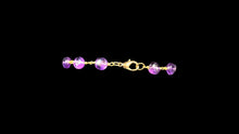 Load image into Gallery viewer, Amethyst Vermeil Coin Bracelet
