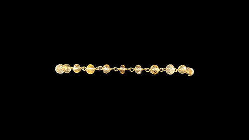 Citrine & Crystal Quartz Faceted Rondelle Bracelet - Elegant Elements By Kelly