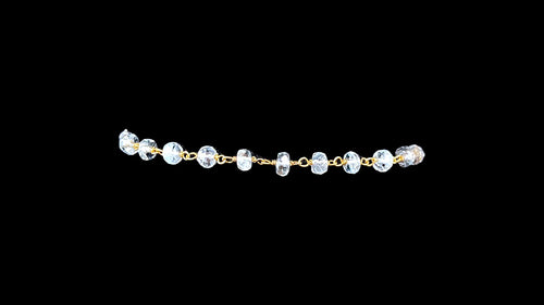 Aquamarine Faceted Rondelle Bracelet - Elegant Elements By Kelly