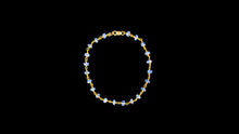 Load image into Gallery viewer, Vermeil Kyanite Faceted Rondelle Bracelet - Elegant Elements By Kelly
