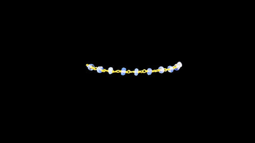 Vermeil Kyanite Faceted Rondelle Bracelet - Elegant Elements By Kelly
