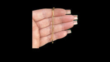Load image into Gallery viewer, Gold Filled Paper Clip 3.8mm Elongate Bracelet With Cubic Zirconia  Large Clasp - Elegant Elements By Kelly
