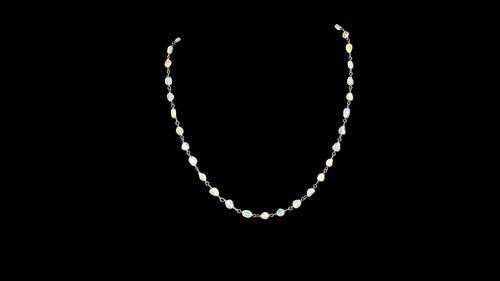 Ethiopian Opal Nugget Necklace in Oxidized Sterling Silver Oxidized Necklace - Elegant Elements By Kelly