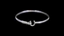 Load image into Gallery viewer, Sterling Silver Horseshoe Bangle Bracelet
