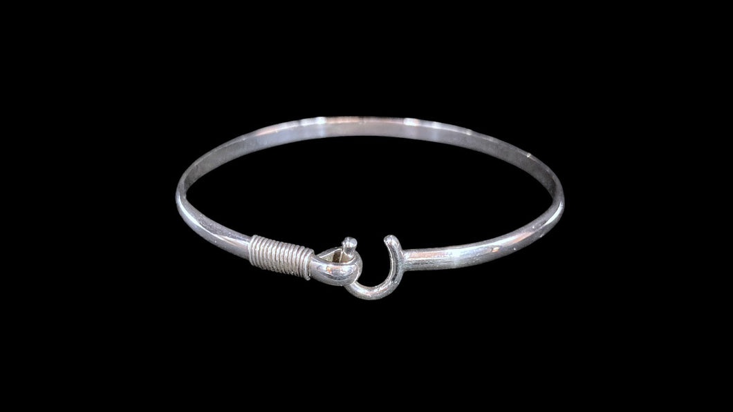 Sterling Silver Horseshoe Bangle Bracelet
