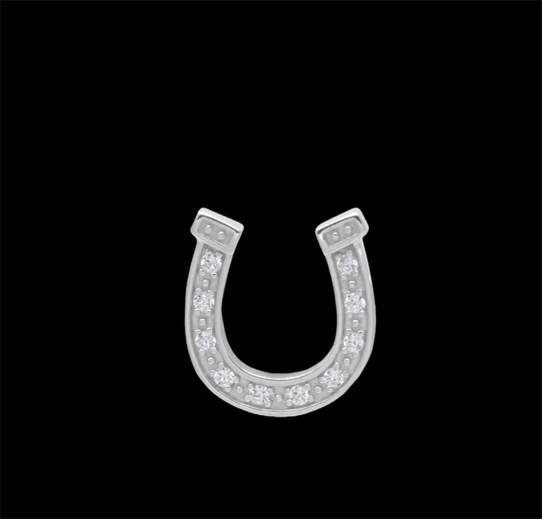 Sterling Silver Horseshoe Tie Tack