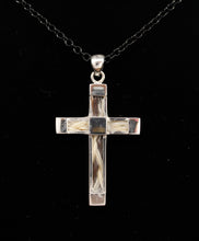 Load image into Gallery viewer, Custom Sterling Silver 38mm Horse Hair Cross
