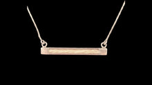 Load image into Gallery viewer, Sterling Silver Custom East West Horse Hair Bar Necklace - Elegant Elements By Kelly
