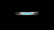 Load image into Gallery viewer, Custom Sterling Silver Equestrian Turquoise Horsehair Gemstone Cuff Bracelet - Elegant Elements By Kelly
