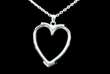 Load image into Gallery viewer, Custom Sterling Silver Large Heart w/ Horse Hair - Elegant Elements By Kelly
