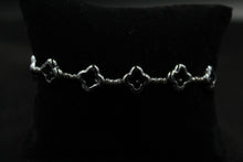 Load image into Gallery viewer, Clover Line Bracelet With Swarovski Crystal
