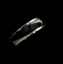 Load image into Gallery viewer, Custom Sterling Silver Channel Set Horsehair Ring
