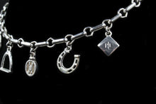 Load image into Gallery viewer, Ralph Lauren Solid Sterling Silver Equine Charm Necklace with Toggle Closer
